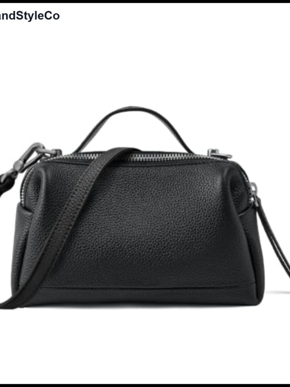 Full Grain Leather Crossbody Bag Convertible Mini Handbag Women